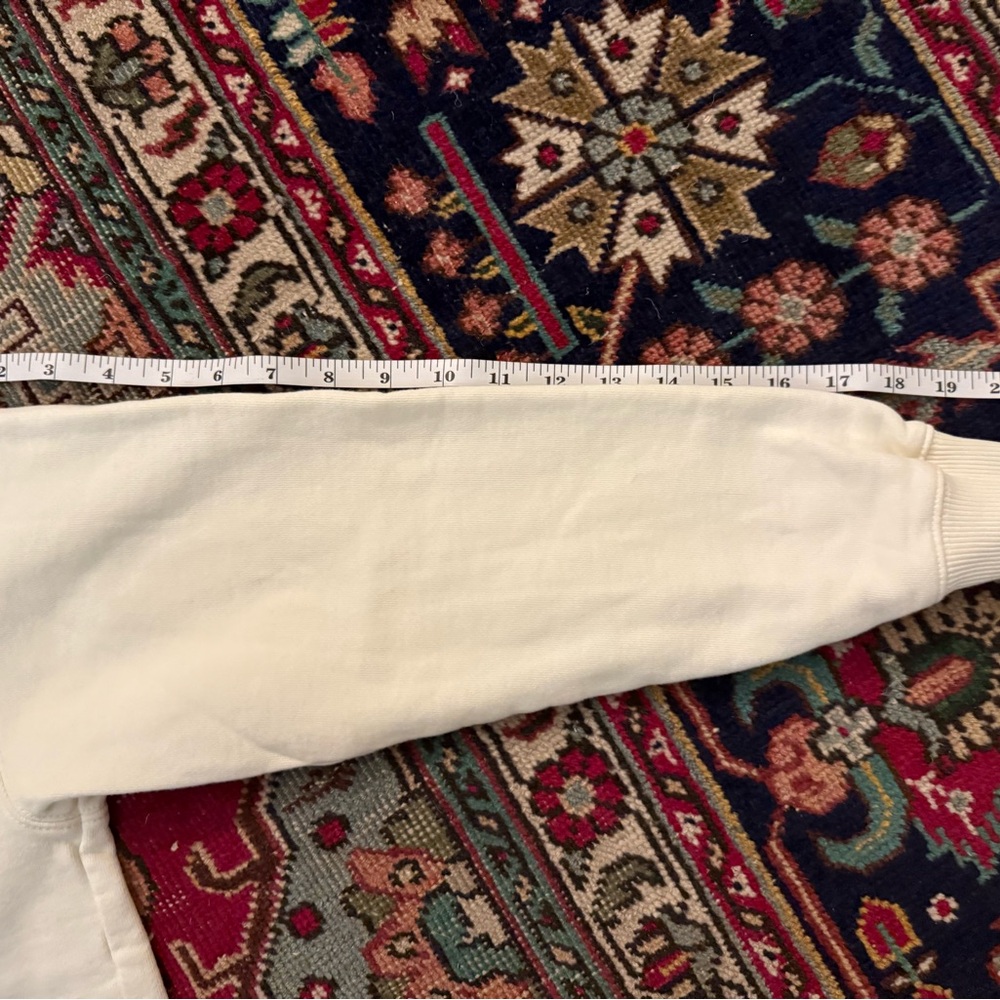 Off-White Cream Hoodie with Multicolor Logo - Picture 6 of 8